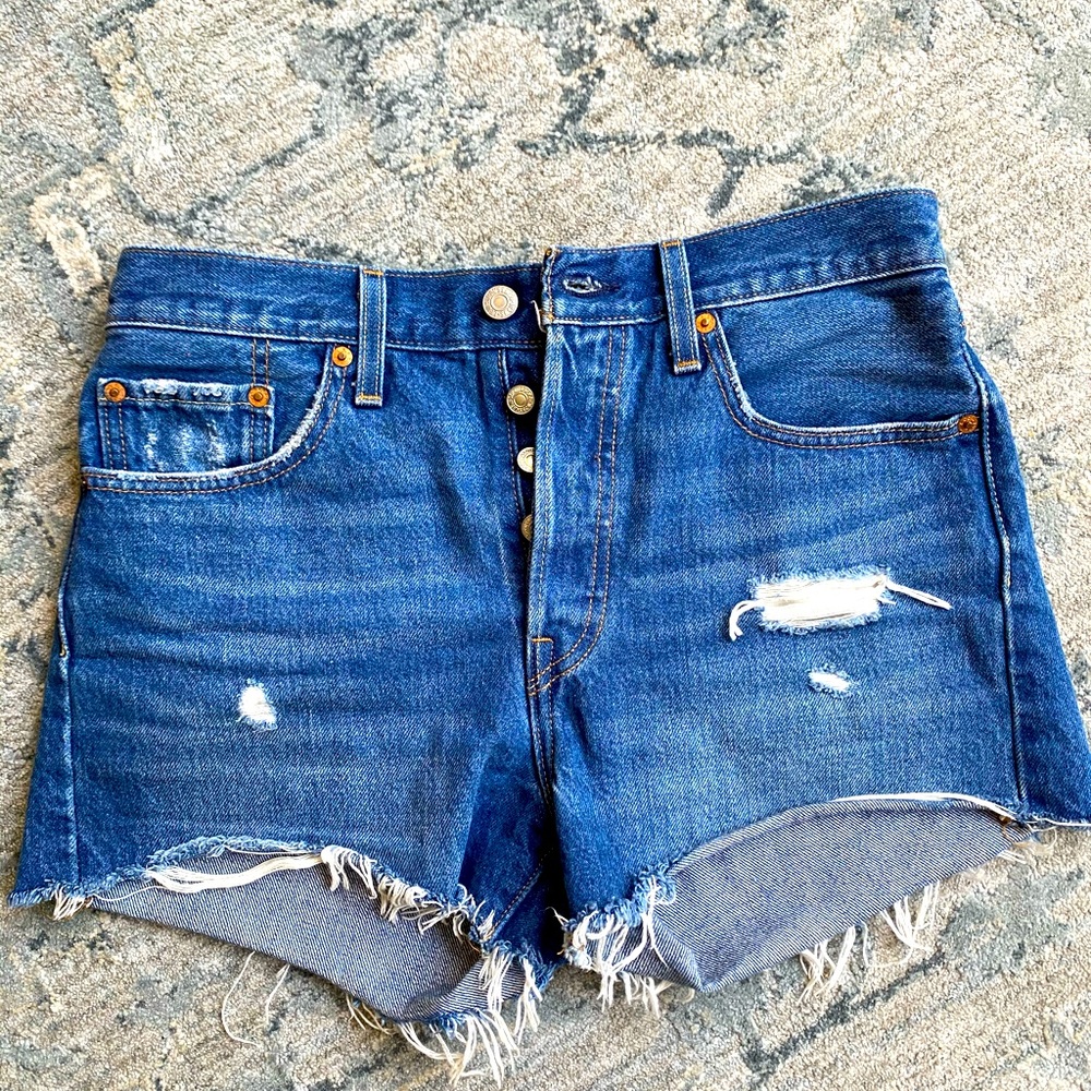Levi’s 501 Premium High-Rise Denim Shorts